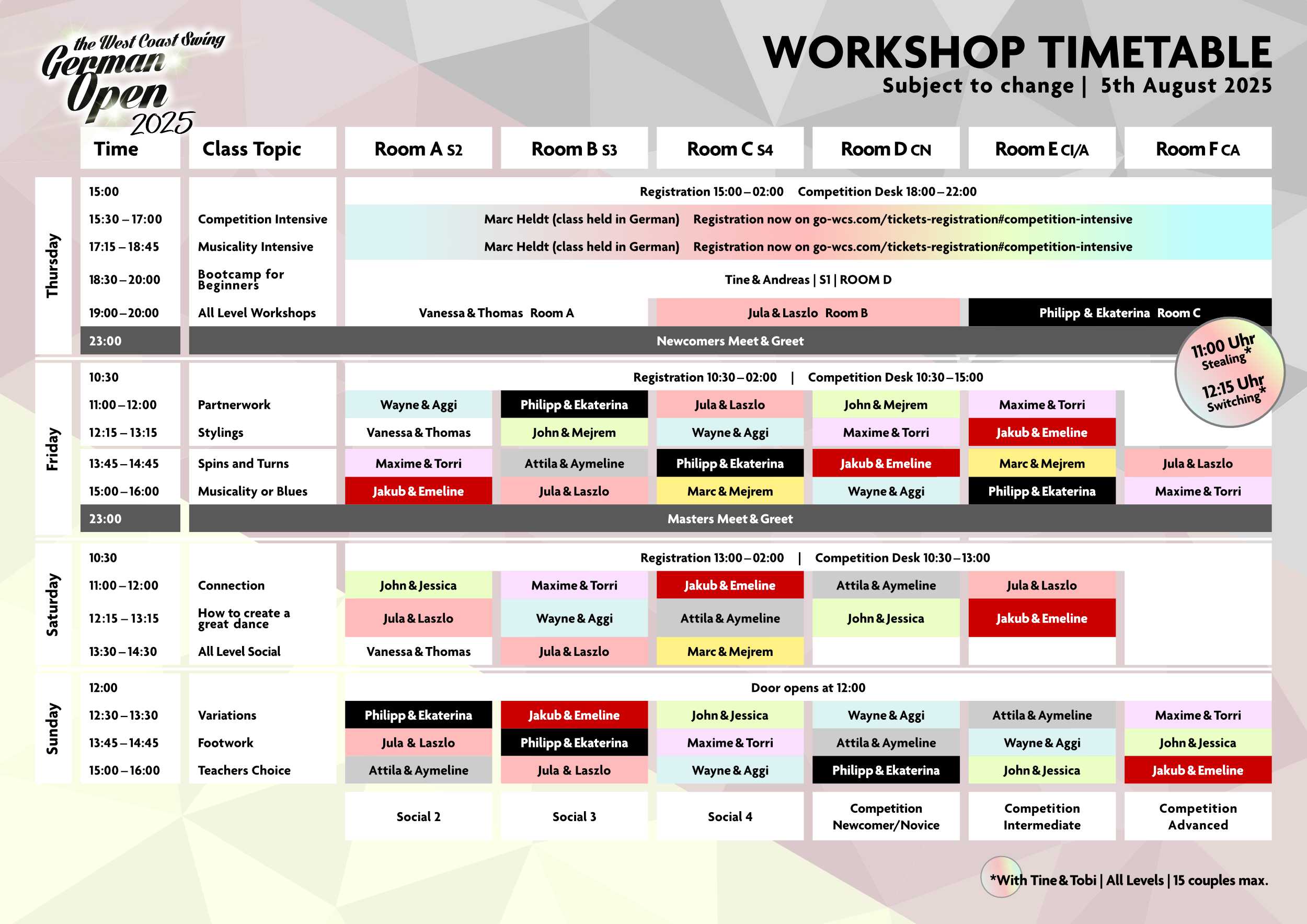 <b>DOWNLOAD SCHEDULE</b>